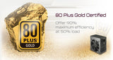 USED Lot 4pcs: HIGH POWER HP1-J650GD-F12S 650W 80plus Gold ATX/EPS 12V Gaming PC Power Supply