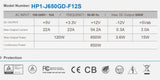 USED Lot 4pcs: HIGH POWER HP1-J650GD-F12S 650W 80plus Gold ATX/EPS 12V Gaming PC Power Supply
