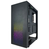 New AZZA Bundle Celesta CSAZ-340F ARGB Mid Tower ATX Case w/ SHARK ATX-1000-LED 1000W BLUE LED PSU