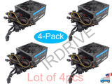 Lot 4pcs: PowerSpec 650W 80plus Bronze 2x PCIE Modular Cable ATX PC Power Supply