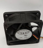 2-Pack: T&T MWP625FH12B 60mm 7000 RPM Dual Ball Bearing DC 12V Server/Mining Rig Cooling Case Fan