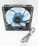 4-Pack: NEW Enermax 90mm x 25mm Blue LED 3-pin 12V PC Case Cooling Fan + Screws