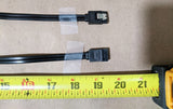 Mix Lot 80: NEW 19" SATA 3.0 6Gb/s (40x 90-degree+ 40x Straight) PC Data Cables