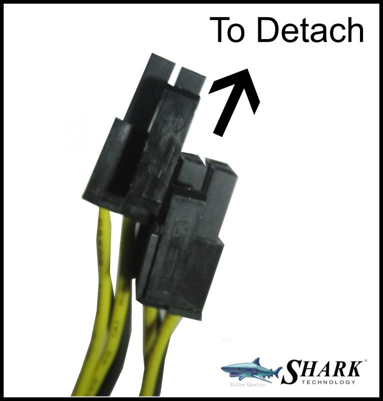 SHARK 1000W Digital RGB LED Fan Dual PCIe Gaming PC Black ATX Power Supply