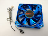 New LOT 2:Enermax 80mm x 25mm Blue 9x LED Smart Case Fan 3pin w/ Thermal Control