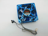 New LOT 2:Enermax 80mm x 25mm Blue 9x LED Smart Case Fan 3pin w/ Thermal Control