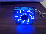 New LOT 2:Enermax 80mm x 25mm Blue 9x LED Smart Case Fan 3pin w/ Thermal Control