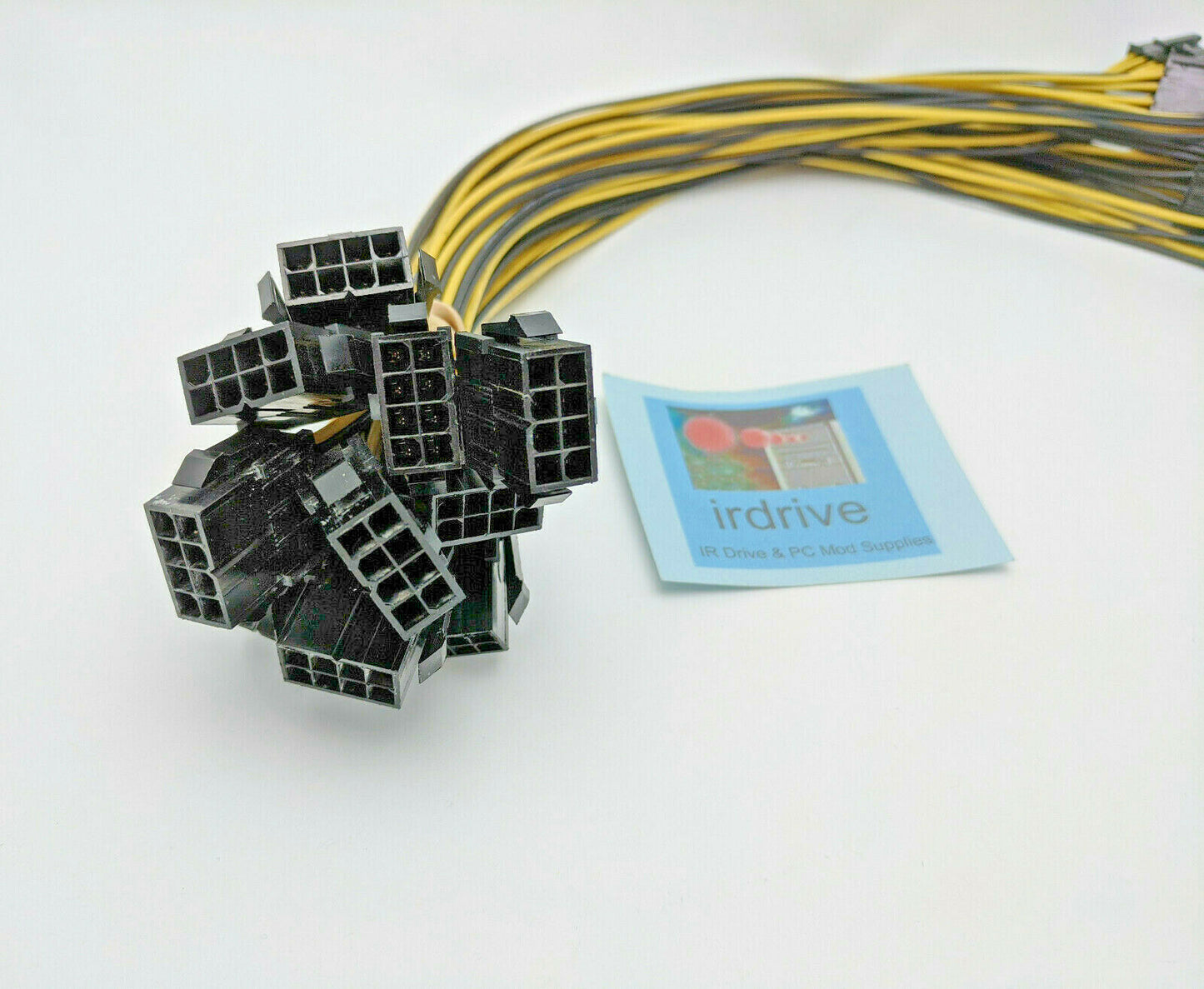 Lot 10: NEW 16" Gaming Computer Power Supply 8pin ATX 12V to CPU Extension Cable