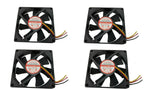Lot 12: NEW 80mm x 80mm x 15mm 3-wire Stripped Computer PC Ball Bearing Case Fan