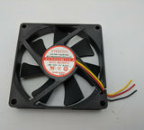 Lot 12: NEW 80mm x 80mm x 15mm 3-wire Stripped Computer PC Ball Bearing Case Fan
