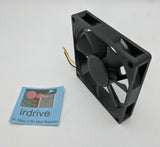 Lot 12: NEW 80mm x 80mm x 15mm 3-wire Stripped Computer PC Ball Bearing Case Fan