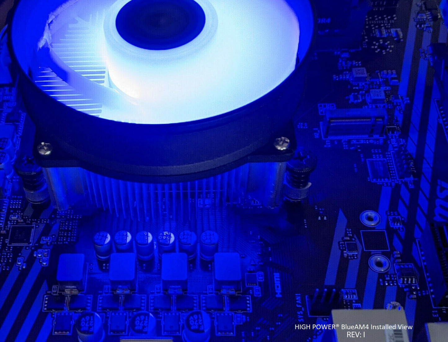 NEW Low-Profile Intel Socket LGA 1150 1151 1155 1200 CPU Blue LED 95mm Cooling Fan