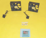 Lot 2: Quiet 90mm Computer Case Cooling Fan DC 12V PC System Cooler, 9cm 4-pin