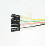 20" Front Panel PC Case ON/OFF Reset Switch POWER/HDD LED Connector Cables