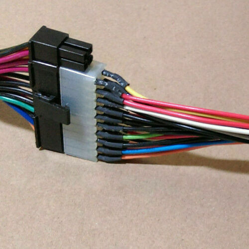 2-Pack: 24-to-20+4pin Adapter Cable for 20pin PC Motherboard +24pin ATX Power Supply
