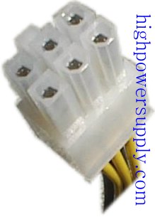 Molex Peripheral Power Connector to 6-pin PCI-Express Video Card Power Connector Adapter Cable