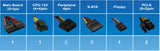 SHARK ATX-1000-LED Quiet LED Fan 1000W Gaming PC PCIe Power Supply ATX/EPS 12V