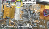 ATX12V Adapter Cable: Add 2x2 P4 12V Power Connector to Legacy Standard PC ATX Power Supply