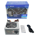 SHARK TECHNOLOGY® ATX-650W Power Supply 120mm Fan 650W with 20+4pin, 4/8-pin ATX 12V, 6+2pin PCIe, 4-SATA, 4-Molex, 1-FDD Connectors