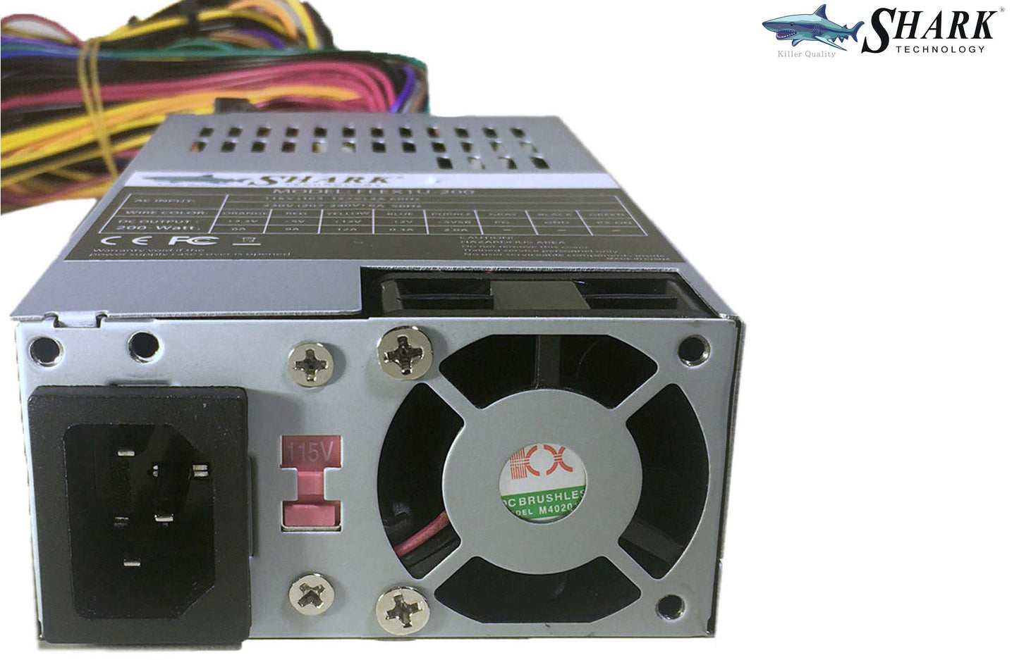 SHARK TECHNOLOGY FLEX1U-200 1U Flex ATX 200W Switching Power Supply IDE/SATA PC System
