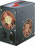 HIGH POWER 480W PW-480-302 DF ATX12V Dual-Fan PC Power Supply with Built-in Wattage Meter and Active PFC Technology with Auto AC Input Selection