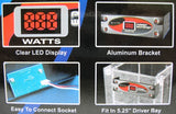 HIGH POWER 480W PW-480-302 DF ATX12V Dual-Fan PC Power Supply with Built-in Wattage Meter and Active PFC Technology with Auto AC Input Selection