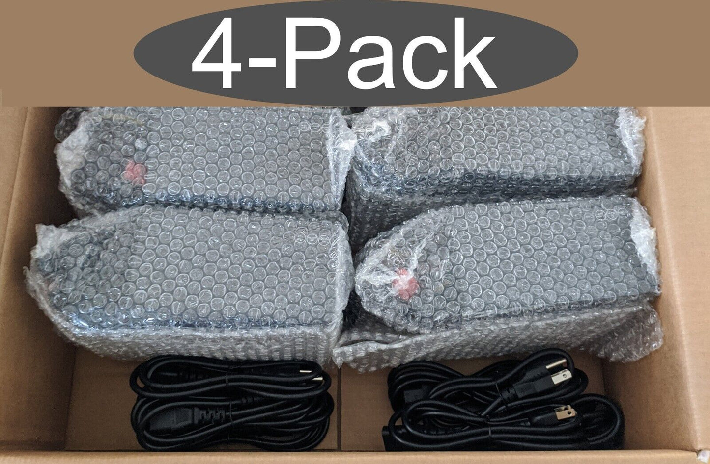 Lot 4pcs: PowerSpec 650W 80plus Bronze 2x PCIE Modular Cable ATX PC Power Supply