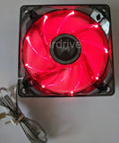 6-pack: NEW Enermax Twister 80mm x 25mm RED LED 3-pin 12V Case Cooling Fan