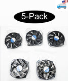 5-Pack: NEW HIGH POWER® Low-Profile 95mm x 15mm Replacement 4-pin PWM CPU Cooling Fan on 80-mm Frame Model: JD9515K80