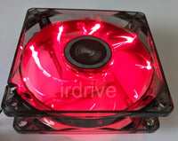 6-pack: NEW Enermax Twister 80mm x 25mm RED LED 3-pin 12V Case Cooling Fan