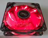 6-pack: NEW Enermax Twister 80mm x 25mm RED LED 3-pin 12V Case Cooling Fan