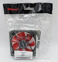 6-pack: NEW Enermax Twister 80mm x 25mm RED LED 3-pin 12V Case Cooling Fan