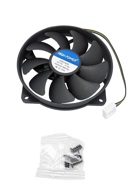 Low-Profile 95mm x 15mm Replacement 4-pin PWM CPU Cooling Fan on 80mm Frame JD9515K80