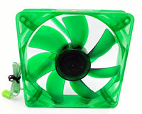 2-Pack: NEW Evercool Ever Green Quiet 16dBA Ever Green 120mm x 25mm 3pin PC Case Cooling Fan EGF-12