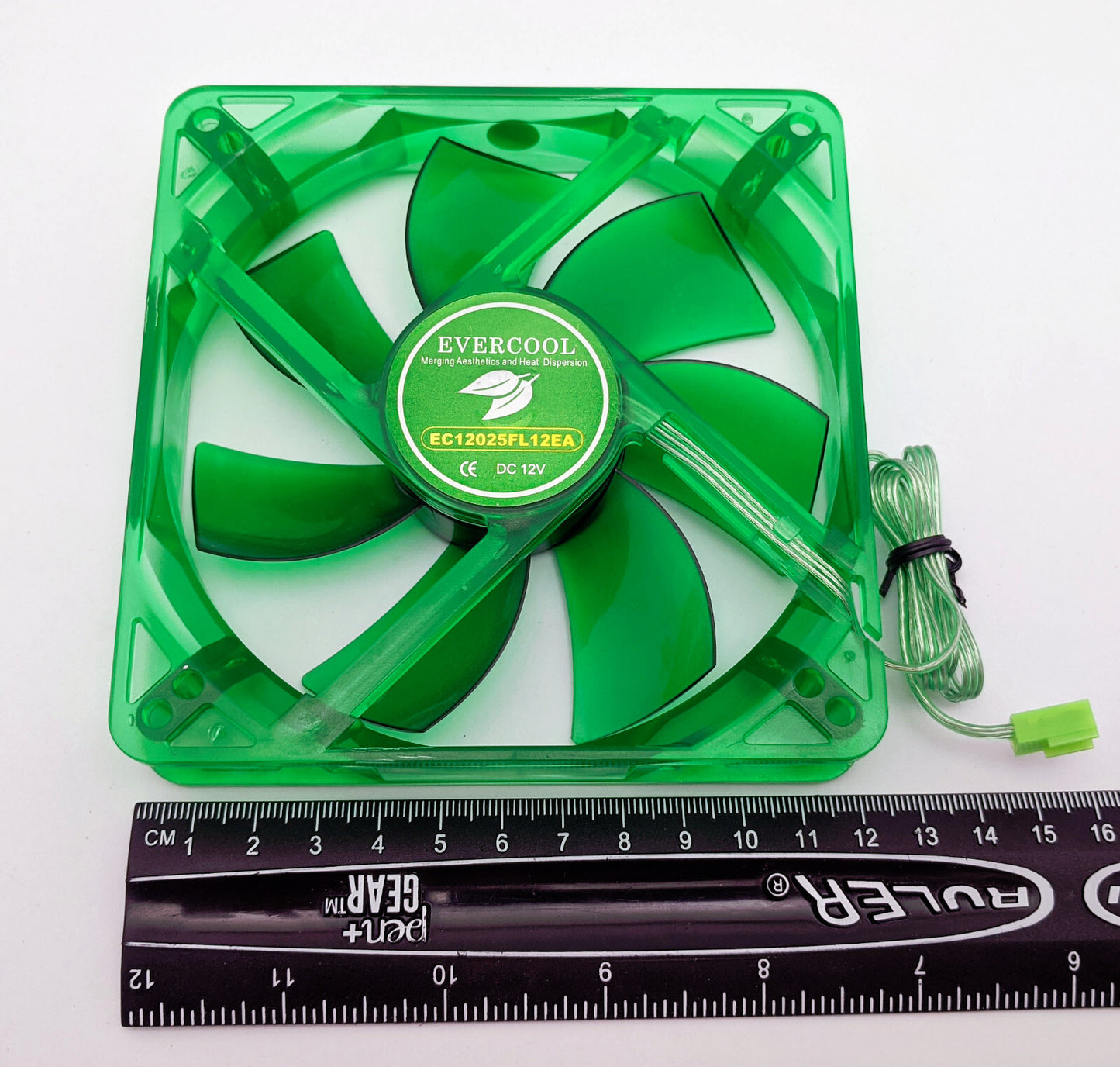 NEW Evercool Ever Green Quiet 16dBA Ever Green 120mm x 25mm 3pin PC Case Cooling Fan EGF-12