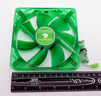 2-Pack: NEW Evercool Ever Green Quiet 16dBA Ever Green 120mm x 25mm 3pin PC Case Cooling Fan EGF-12