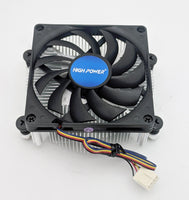 HIGH POWER® BlackAM4 Super Low Profile 40mm Height 2U/4U/Mini ITX AMD Ryzen Socket AM4/AM5 CPU Cooler with Dual Ball Bearing PWM Cooling Fan