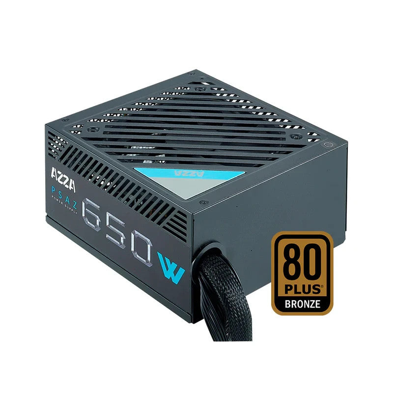 New AZZA Gaming 650W 80+ Bronze Certified 2x PCIE ATX PC Power Supply PSAZ-650W