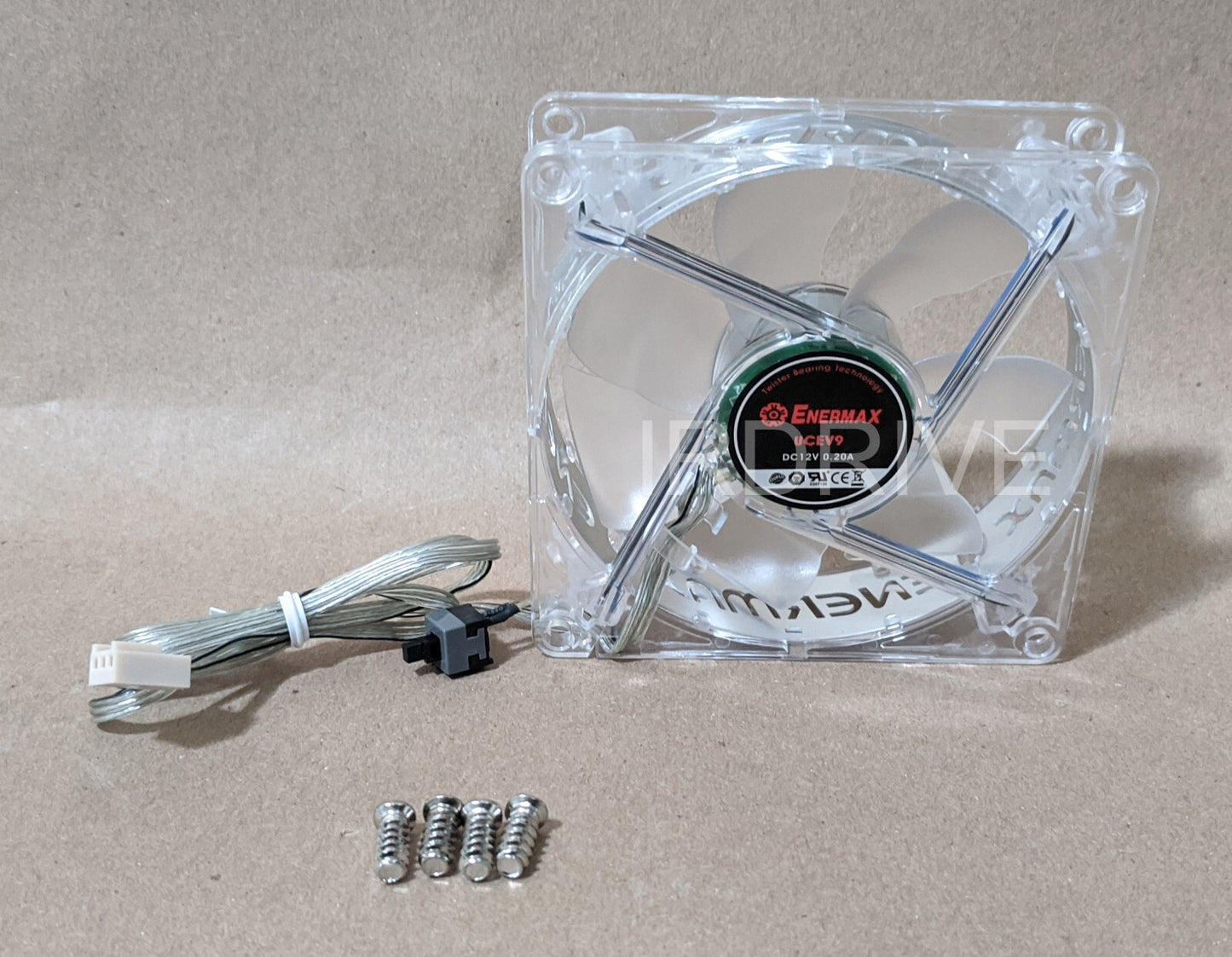 Lot 3: New Enermax Twister 90mm BLUE LED (ON/OFF Switch) 12V 3pin PC Case Cooling Fan Model: XUCEV9N (Copy)
