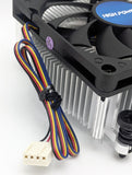 HIGH POWER® BlackAM4 Super Low Profile 40mm Height 2U/4U/Mini ITX AMD Ryzen Socket AM4/AM5 CPU Cooler with Dual Ball Bearing PWM Cooling Fan