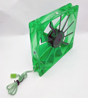 2pack: NEW Evercool Quiet 16dBA Ever Green 140mm 3pin PC Case Cooling Fan EGF-14
