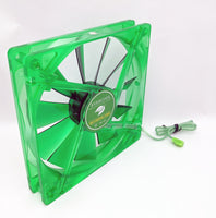 2pack: NEW Evercool Quiet 16dBA Ever Green 140mm 3pin PC Case Cooling Fan EGF-14