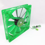 2pack: NEW Evercool Quiet 16dBA Ever Green 140mm 3pin PC Case Cooling Fan EGF-14