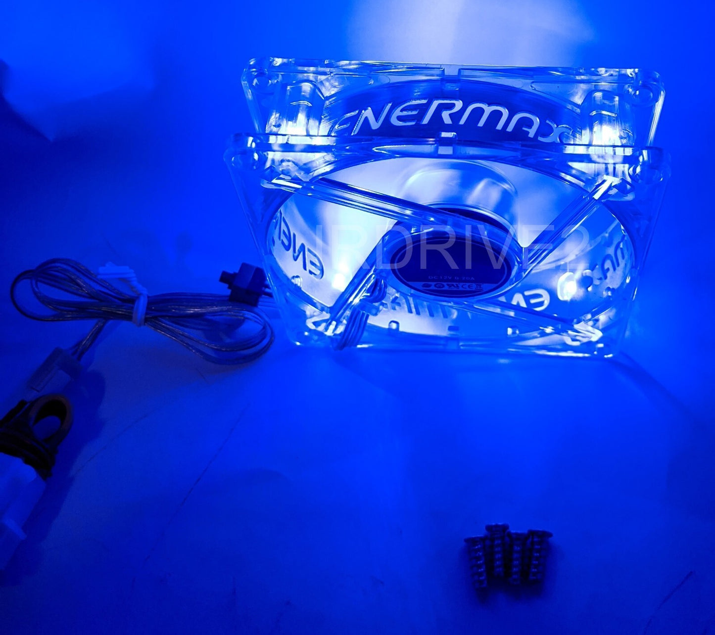 Lot 3: New Enermax Twister 90mm BLUE LED (ON/OFF Switch) 12V 3pin PC Case Cooling Fan Model: XUCEV9N (Copy)
