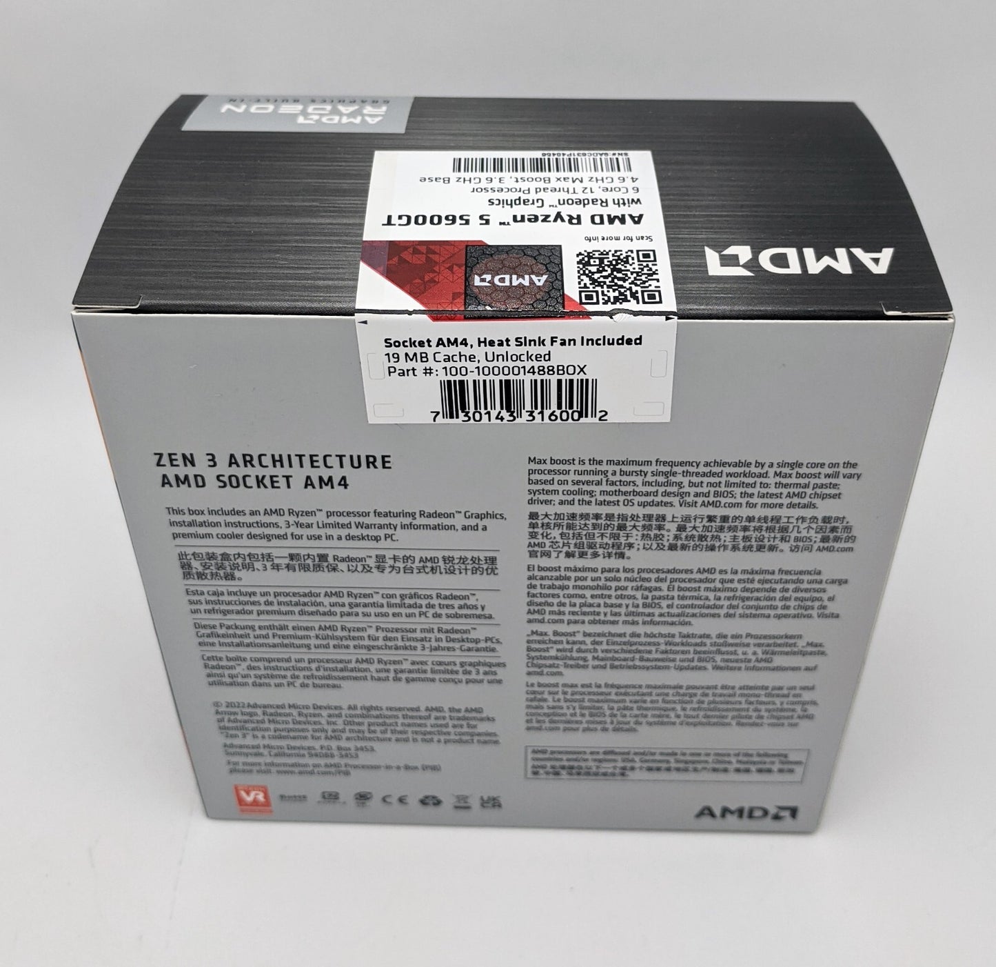 NEW Pack of 10 Genuine AMD Ryzen Socket AM4 Wraith Stealth CPU Cooler Heatsink & Fan