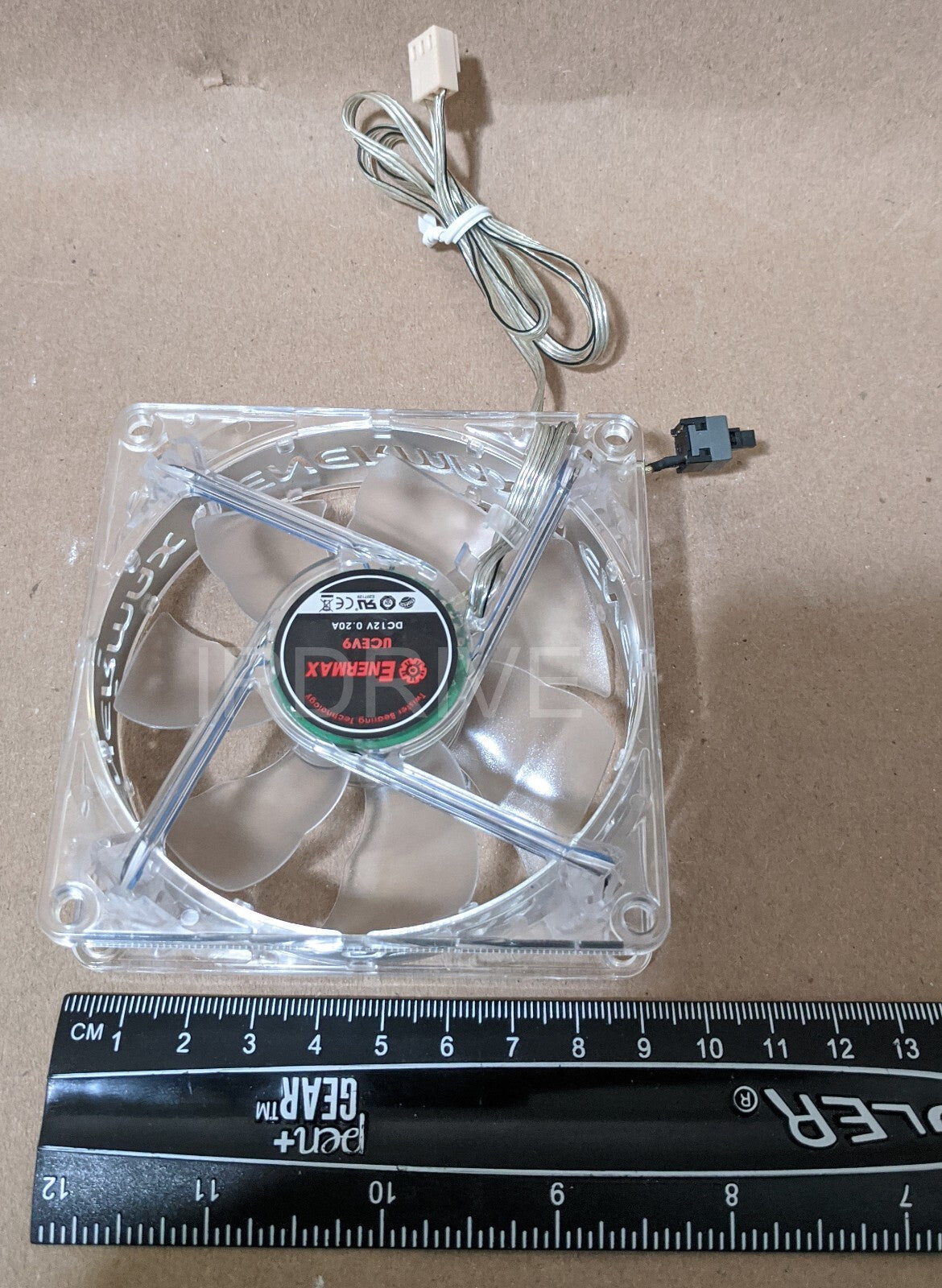 Lot 3: New Enermax Twister 90mm BLUE LED (ON/OFF Switch) 12V 3pin PC Case Cooling Fan Model: XUCEV9N (Copy)
