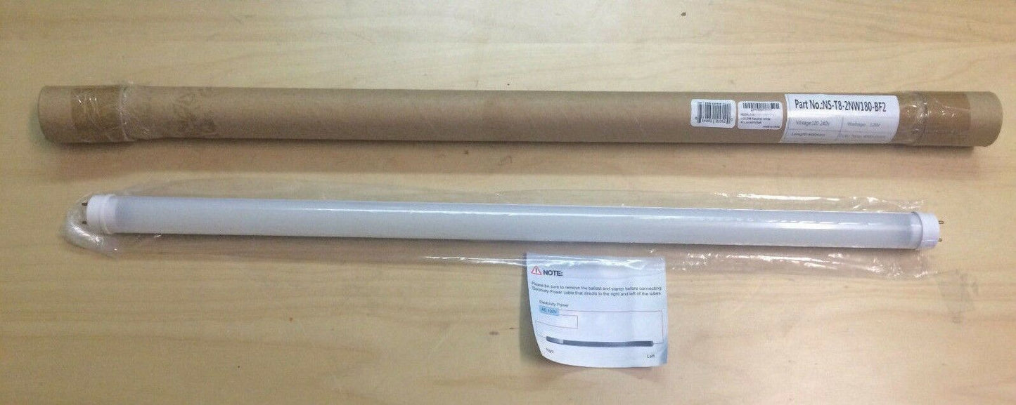 NEW Neutral White Frosted Cover 24" 12W LED T8 + Tube Holder Socket Lightbox Kit