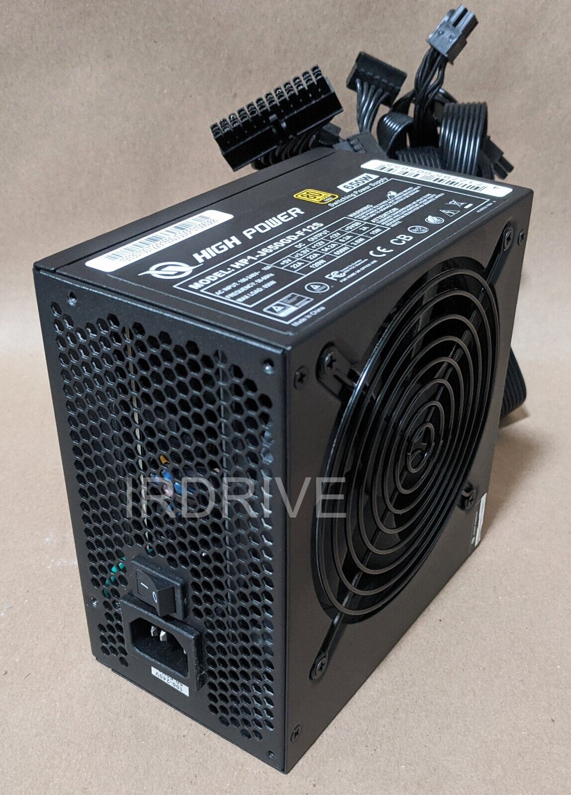 USED Lot 4pcs: HIGH POWER HP1-J650GD-F12S 650W 80plus Gold ATX/EPS 12V Gaming PC Power Supply