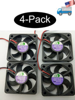 4-Pack New MO N5010B2-8 2pin 50mm x 10mm 12V UL/TUV Ball Bearing RC Auto Car Fan