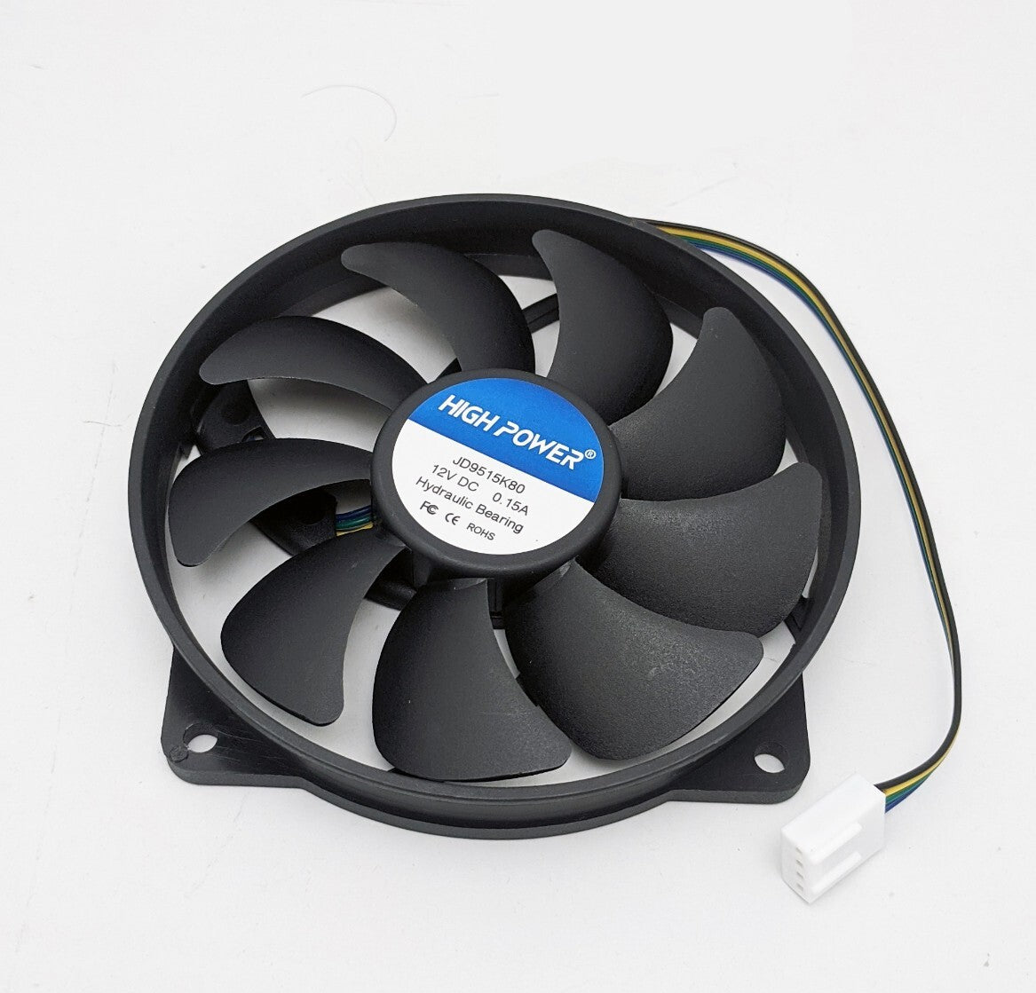 5-Pack: NEW HIGH POWER® Low-Profile 95mm x 15mm Replacement 4-pin PWM CPU Cooling Fan on 80-mm Frame Model: JD9515K80